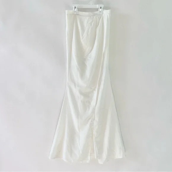 NWT Dress Me Zara White Lace Crop Top & Split Hem Maxi Skirt Two Piece Set Small - Picture 9 of 15